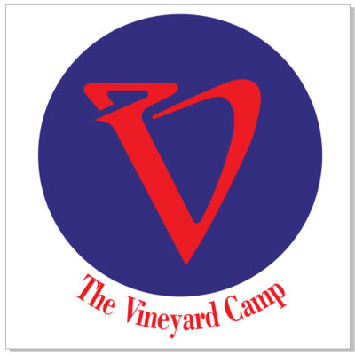 Vineyard Camp Round Logo Vinyl Sticker 2.5 x 2.5 Thumbnail