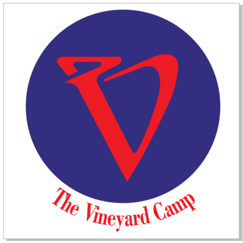 Vineyard Camp Round Logo Vinyl Sticker 2.5 x 2.5 Thumbnail