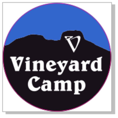 Vineyard Camp Vinyl Sticker 2.5" X 2.5" Thumbnail