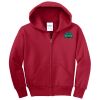 Youth Fleece Full Zip Hooded Sweatshirt Thumbnail