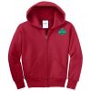 Youth Fleece Full Zip Hooded Sweatshirt Thumbnail