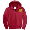 Youth Fleece Full Zip Hooded Sweatshirt Thumbnail