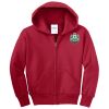 Youth Fleece Full Zip Hooded Sweatshirt Thumbnail