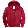 Youth Fleece Full Zip Hooded Sweatshirt Thumbnail