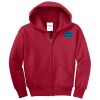 Youth Fleece Full Zip Hooded Sweatshirt Thumbnail
