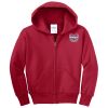 Youth Fleece Full Zip Hooded Sweatshirt Thumbnail