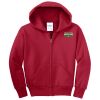 Youth Fleece Full Zip Hooded Sweatshirt Thumbnail