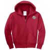 Youth Fleece Full Zip Hooded Sweatshirt Thumbnail