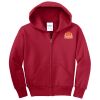 Youth Fleece Full Zip Hooded Sweatshirt Thumbnail