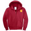 Youth Fleece Full Zip Hooded Sweatshirt Thumbnail