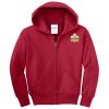 Youth Fleece Full Zip Hooded Sweatshirt Thumbnail