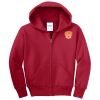 Youth Fleece Full Zip Hooded Sweatshirt Thumbnail