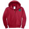 Youth Fleece Full Zip Hooded Sweatshirt Thumbnail