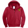 Youth Fleece Full Zip Hooded Sweatshirt Thumbnail