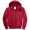 Youth Fleece Full Zip Hooded Sweatshirt Thumbnail