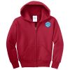 Youth Fleece Full Zip Hooded Sweatshirt Thumbnail
