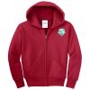 Youth Fleece Full Zip Hooded Sweatshirt Thumbnail