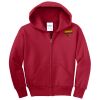 Youth Fleece Full Zip Hooded Sweatshirt Thumbnail