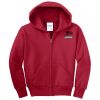 Youth Fleece Full Zip Hooded Sweatshirt Thumbnail