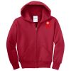 Youth Fleece Full Zip Hooded Sweatshirt Thumbnail