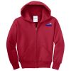 Youth Fleece Full Zip Hooded Sweatshirt Thumbnail