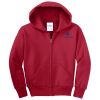 Youth Fleece Full Zip Hooded Sweatshirt Thumbnail