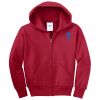 Youth Fleece Full Zip Hooded Sweatshirt Thumbnail