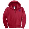 Youth Fleece Full Zip Hooded Sweatshirt Thumbnail