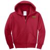 Youth Fleece Full Zip Hooded Sweatshirt Thumbnail