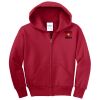 Youth Fleece Full Zip Hooded Sweatshirt Thumbnail