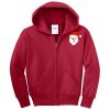 Youth Fleece Full Zip Hooded Sweatshirt Thumbnail