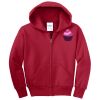 Youth Fleece Full Zip Hooded Sweatshirt Thumbnail