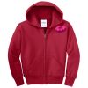 Youth Fleece Full Zip Hooded Sweatshirt Thumbnail