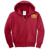 Youth Fleece Full Zip Hooded Sweatshirt Thumbnail