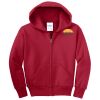 Youth Fleece Full Zip Hooded Sweatshirt Thumbnail