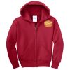 Youth Fleece Full Zip Hooded Sweatshirt Thumbnail