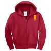 Youth Fleece Full Zip Hooded Sweatshirt Thumbnail