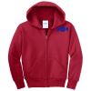 Youth Fleece Full Zip Hooded Sweatshirt Thumbnail