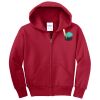 Youth Fleece Full Zip Hooded Sweatshirt Thumbnail