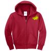 Youth Fleece Full Zip Hooded Sweatshirt Thumbnail