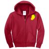 Youth Fleece Full Zip Hooded Sweatshirt Thumbnail