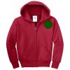 Youth Fleece Full Zip Hooded Sweatshirt Thumbnail