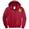 Youth Fleece Full Zip Hooded Sweatshirt Thumbnail