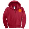 Youth Fleece Full Zip Hooded Sweatshirt Thumbnail
