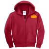 Youth Fleece Full Zip Hooded Sweatshirt Thumbnail