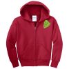 Youth Fleece Full Zip Hooded Sweatshirt Thumbnail
