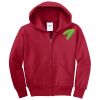 Youth Fleece Full Zip Hooded Sweatshirt Thumbnail