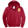 Youth Fleece Full Zip Hooded Sweatshirt Thumbnail