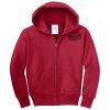 Youth Fleece Full Zip Hooded Sweatshirt Thumbnail