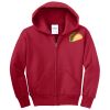 Youth Fleece Full Zip Hooded Sweatshirt Thumbnail